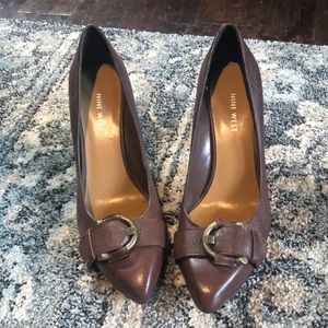 Nine West brown heels